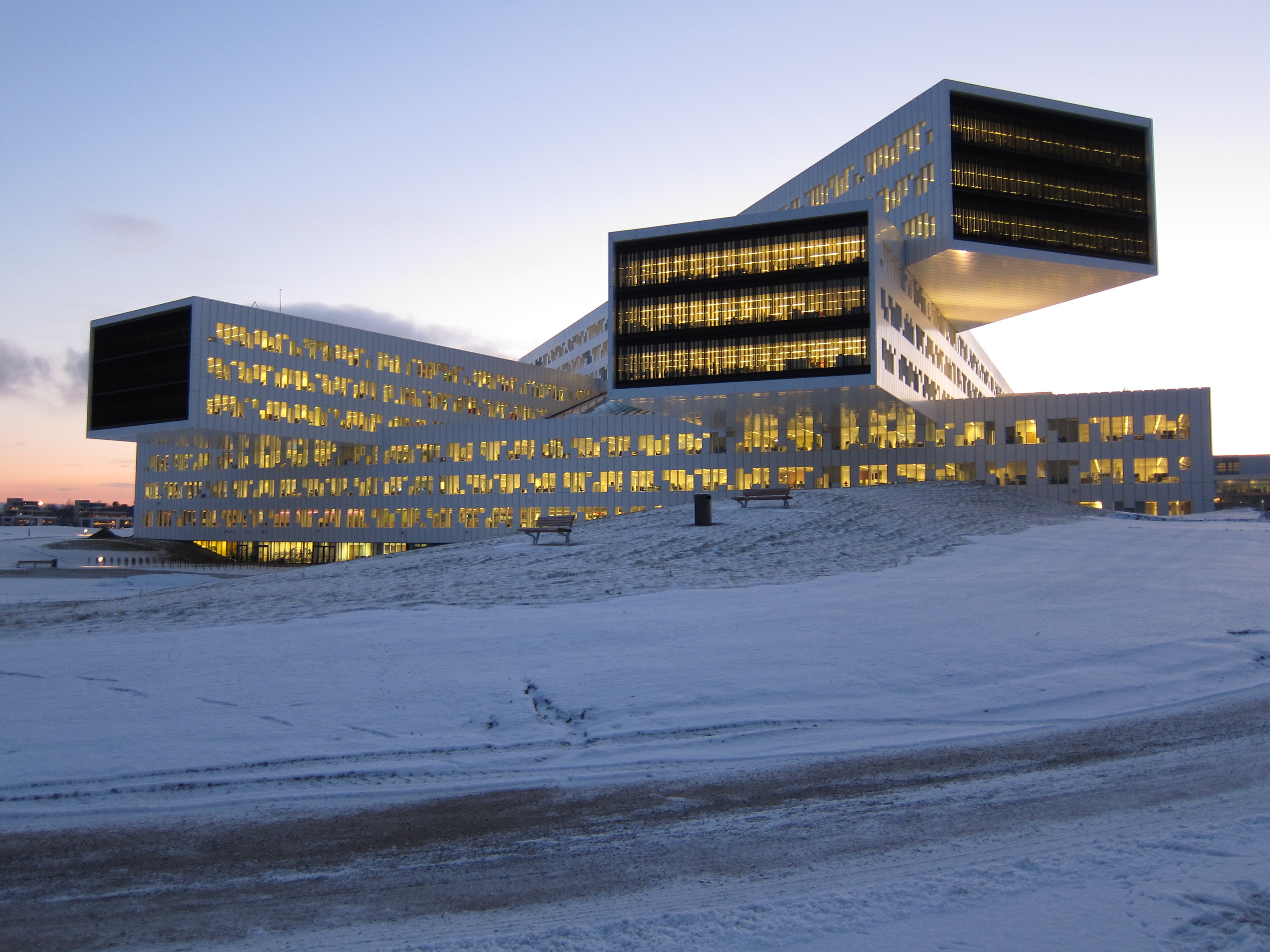 The architect company A-lab solved a complex construction with BIM